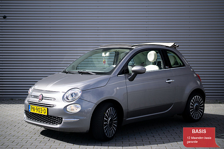 Fiat 500C 0.9 TwinAir Turbo Lounge, Cabrio, Airco, Navigatie, Nieuwe All Season banden (3 maanden Check&Go gar